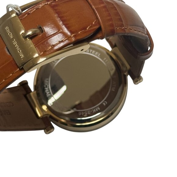 Michael Kors MK2546 Parker Brown Dial Croc Band Women's Watch NEW $225 - Picture 8 of 10
